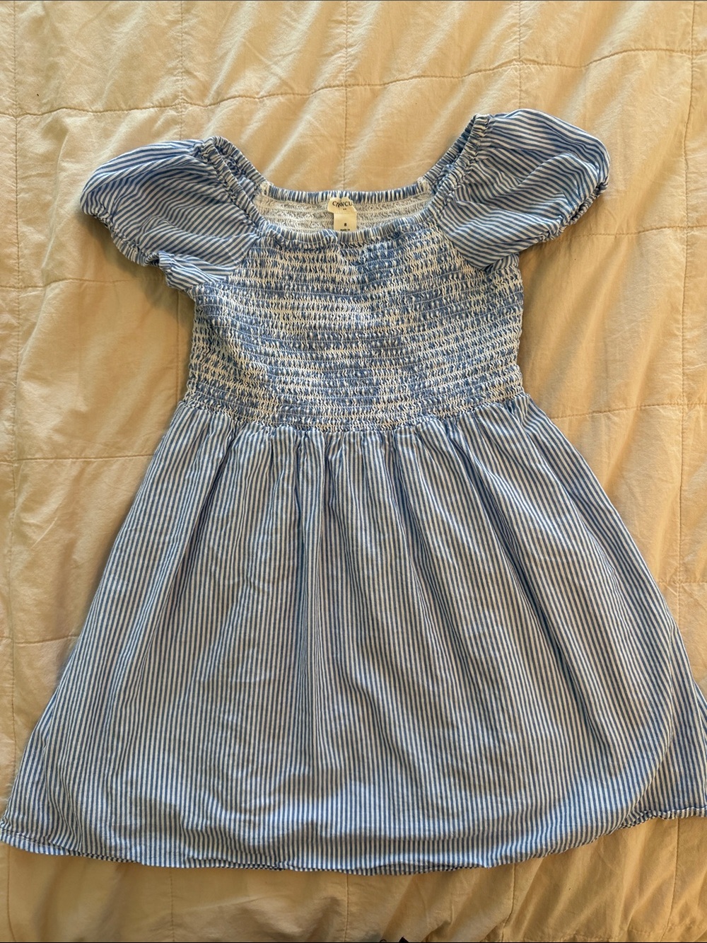 CREWCUTS JCrew Girls Striped Smocked Summer Dress size 8
